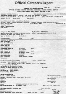 заключение о смерти 2 Pac