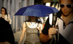 girl with umbrella