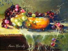 Grapes with Small Brass Bowl