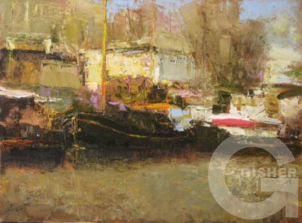 Bank of River. Paris