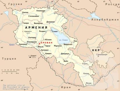карта Армении