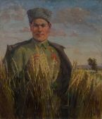 Socialistakan ashxatanqi heros Vardanyani dimankare (1949)