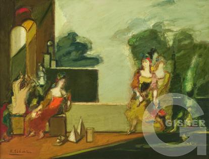 Actresses in garden, 2002