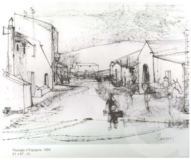 Jean Jansem - Encre de chine - 6