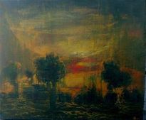 Sanset, oil, canvas, 60x70