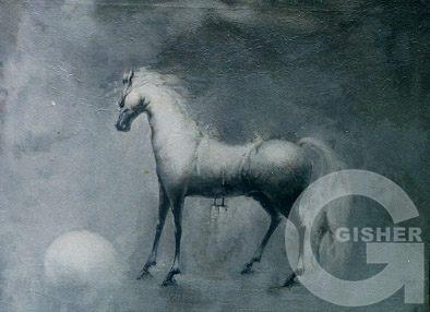 Talk with Sun, oil, canvas, 100x90, 1993