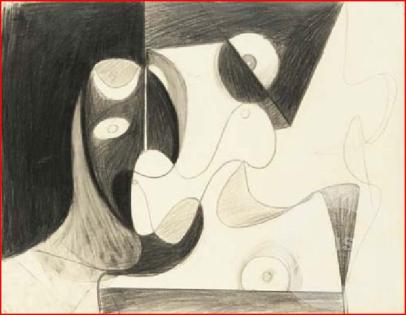 Study for Aviation Murals (Netwark Airport, South Wall)