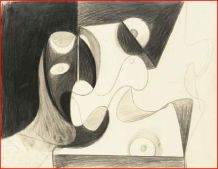 Study for Aviation Murals (Netwark Airport, South Wall)