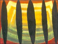 Cipressi E campo di grano, 1996