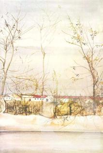 A landscape on the way to echmiadzin, 1969