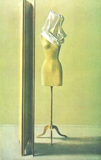 A screen and a tailor dummy, 1973