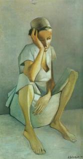 A sitting egyptian woman, 1961