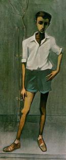 Boy wearing shorts, 1960