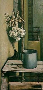 Garlic on a balcony, 1957