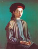 Anna against Green Background, 1997