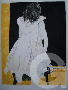 Sonia in yellow background