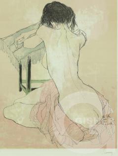 The nude near the chair