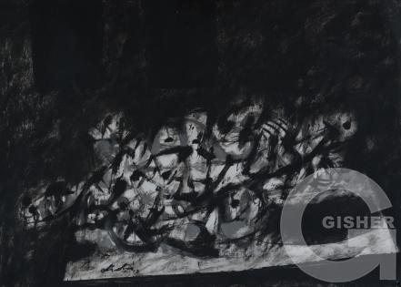 action 1-1   2002   acrylic on cardboard 70x50