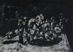 action 1-2  2002 acrylic on cardboard   70x50