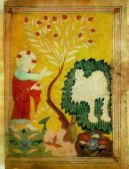 Adam and Eve among the bushes