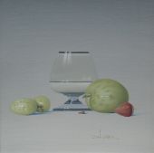 Still Life with Apple and Grapes, 2001