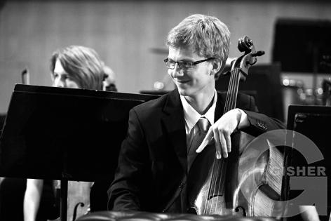 Cellist smile