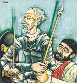 Don Quixote and Sancho, 1998