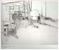 Jean Jansem - Mine de plomb - Pastel - 1