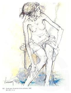 Jean Jansem - Mine de plomb - Pastel - 5