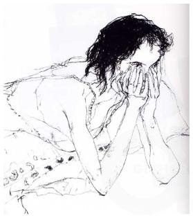 Jean Jansem - Mine de plomb - Pastel - 8