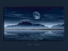 blue night