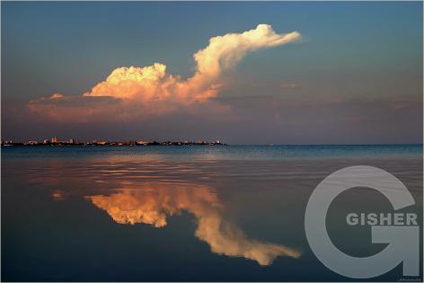 заход солнца ..