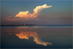 заход солнца ..