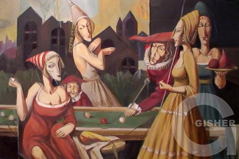 At the Pool Table, 2007