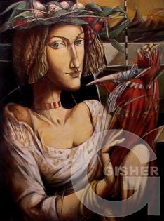 Woman with Bird, 2004