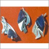 Brosh-Pendent, Amethyst, Silver