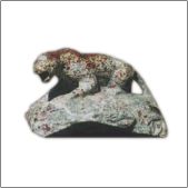Leopard - Jasper. [height 5 cm.]