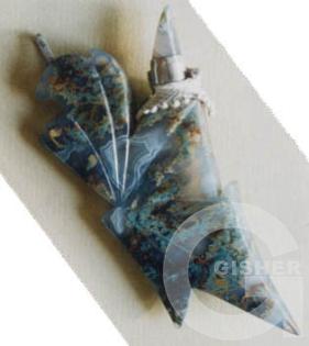 Pendent, Agate, Silver IV