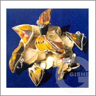 Ring-Pendent, Agate, Silver