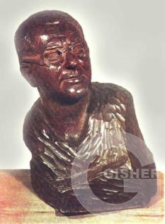 Alexander Melik-Pashayan, People's artist of the USSR, conductor, 1934, wood, SMA