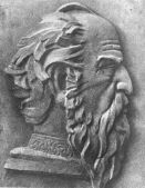 David Anhaght, philosopher, V c., 1958, plaster, HMASA