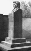 Khachatoor Abovian's monument, writer-illuminator, 1946, basalt, AHM