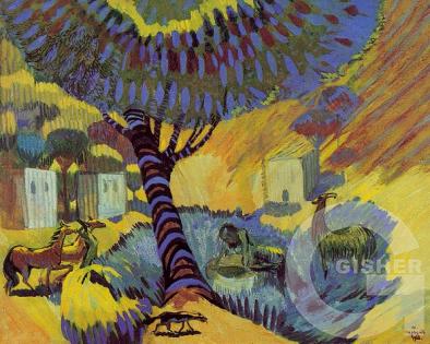 At the well. A hot day. 1908