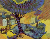 At the well. A hot day. 1908