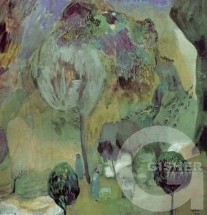 Flowering mountains (The Akhurian Canyon). 1905