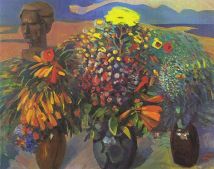 Flowers and a bust. 1963