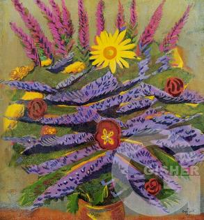 Flowers. Still life. 1916