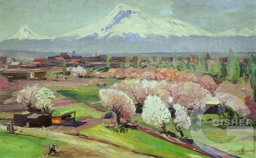Mt. Ararat in spring. 1945