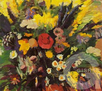 The flowers of Sevan. Details. 1942