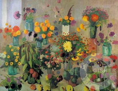 Tribute to the Armenian soldiers of the Second World War. Flowers. 1945